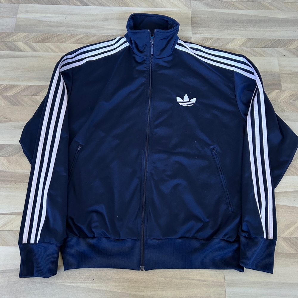 Adidas Men's Dark Blue Track Jacket